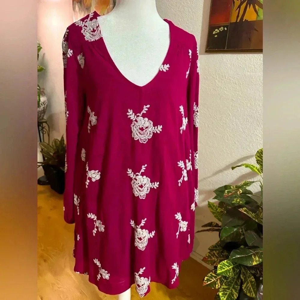 Free People longsleeve mini dress size M